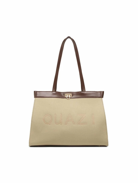 QUAZI Γυναίκες Τσάντες με Χερούλι Τσάντα MQH-J-018-02 Μπεζ 1 QUAZI Γυναίκες Τσάντες με Χερούλι Τσάντα MQH-J-018-02 Μπεζ