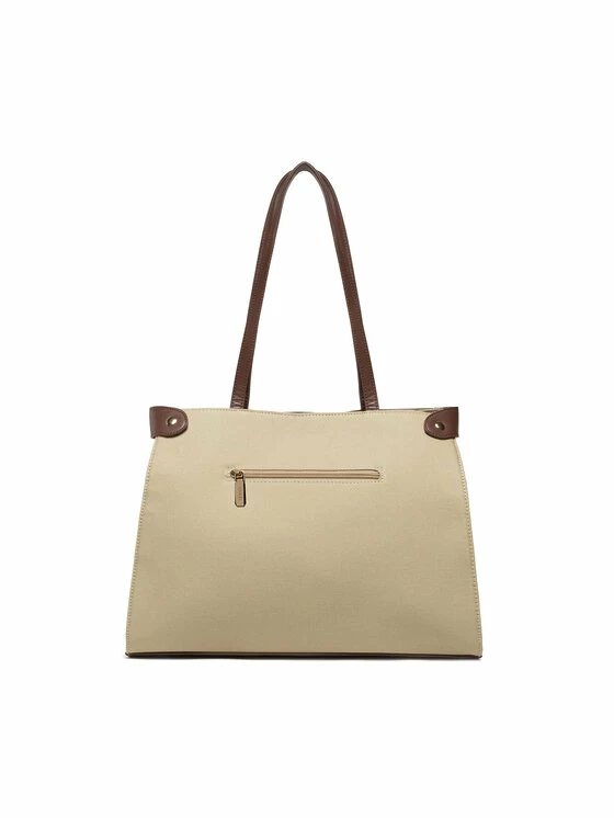 QUAZI Γυναίκες Τσάντες με Χερούλι Τσάντα MQH-J-018-02 Μπεζ 4 QUAZI Γυναίκες Τσάντες με Χερούλι Τσάντα MQH-J-018-02 Μπεζ - Image 4