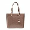 QUAZI Γυναίκες Τσάντες με Χερούλι Τσάντα MQT-J-012-02 Καφέ