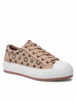 QUAZI Γυναίκες Κλειστά Παπούτσια Sneakers WSK1576-21 Καφέ