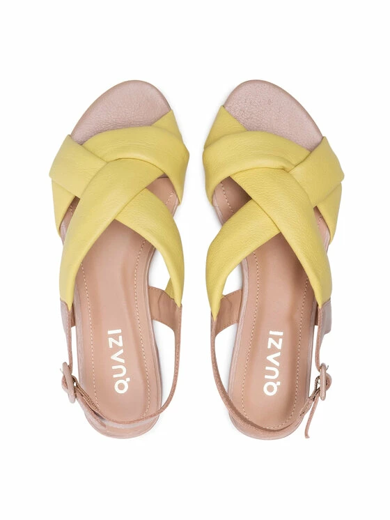 QUAZI Γυναίκες Σανδάλια QZ-77-06-001026 Κίτρινο 6 QUAZI Γυναίκες Σανδάλια QZ-77-06-001026 Κίτρινο - Image 6