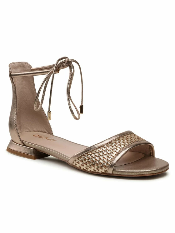 QUAZI Γυναίκες Σανδάλια QZ-75-06-001095 Χρυσό 1 QUAZI Γυναίκες Σανδάλια QZ-75-06-001095 Χρυσό