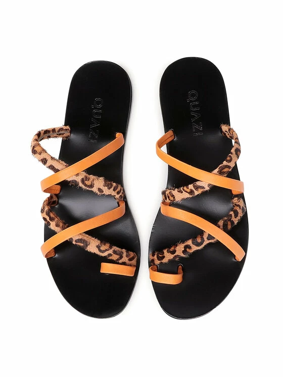 QUAZI Γυναίκες Σαγιονάρες QZ-18-04-000522 Πορτοκαλί 5 QUAZI Γυναίκες Σαγιονάρες QZ-18-04-000522 Πορτοκαλί - Image 5