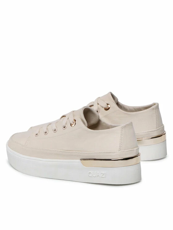 QUAZI Γυναίκες Αθλητικά WS5686-05 Μπεζ 3 QUAZI Γυναίκες Αθλητικά WS5686-05 Μπεζ - Image 3