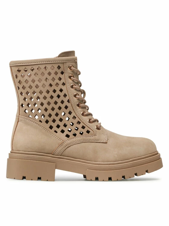 QUAZI Γυναίκες Biker Μποτάκια Ορειβατικά παπούτσια WS5579-01 Μπεζ 2 QUAZI Γυναίκες Biker Μποτάκια Ορειβατικά παπούτσια WS5579-01 Μπεζ - Image 2