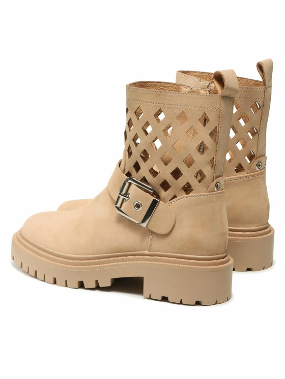 QUAZI Γυναίκες Biker Μποτάκια Μποτάκια WS5618-09 Μπεζ 3 QUAZI Γυναίκες Biker Μποτάκια Μποτάκια WS5618-09 Μπεζ - Image 3