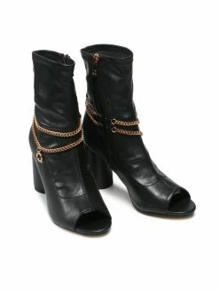 QUAZI Γυναίκες Biker Μποτάκια Μποτάκια LS5489-07 Μαύρο -Quazi Κατάστημα unnamed file 568