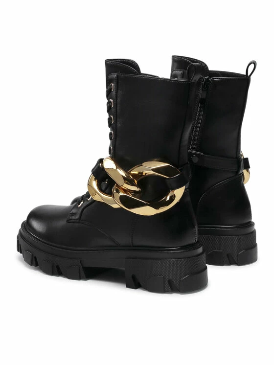 QUAZI Γυναίκες Biker Μποτάκια Μποτάκια HL13107-8A Μαύρο 3 QUAZI Γυναίκες Biker Μποτάκια Μποτάκια HL13107-8A Μαύρο - Image 3