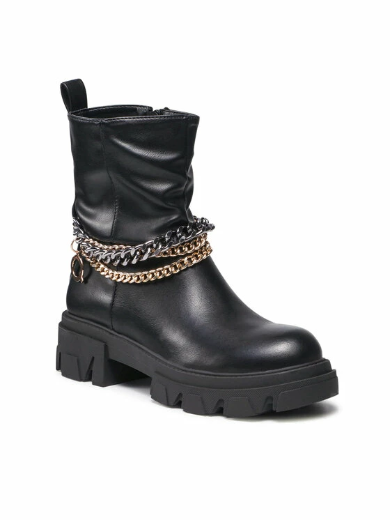 QUAZI Γυναίκες Biker Μποτάκια Μποτάκια WS5598-21 Μαύρο 1 QUAZI Γυναίκες Biker Μποτάκια Μποτάκια WS5598-21 Μαύρο