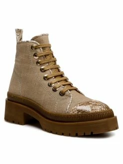 QUAZI Γυναίκες Biker Μποτάκια Ορειβατικά παπούτσια QZ-81-06-001099 Μπεζ