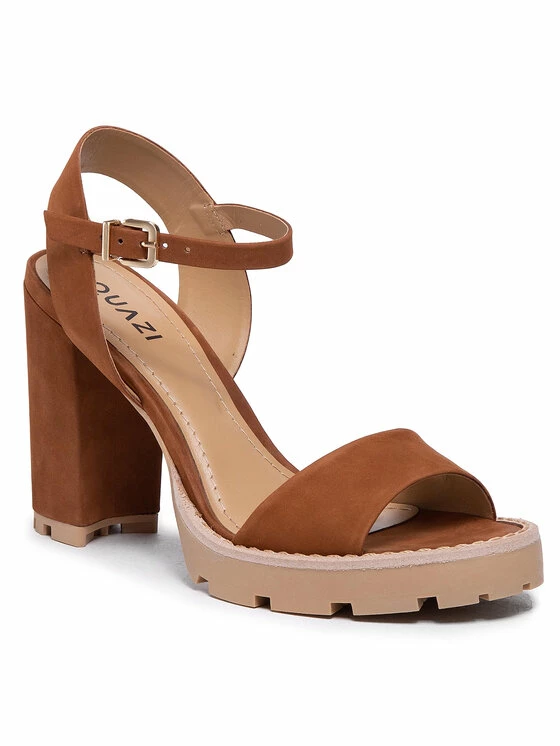 QUAZI Γυναίκες Σανδάλια QZ-49-06-001077 Καφέ 1 QUAZI Γυναίκες Σανδάλια QZ-49-06-001077 Καφέ