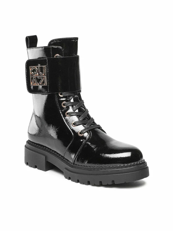 QUAZI Γυναίκες Biker Μποτάκια Ορειβατικά παπούτσια WS5579-39 Μαύρο 1 QUAZI Γυναίκες Biker Μποτάκια Ορειβατικά παπούτσια WS5579-39 Μαύρο