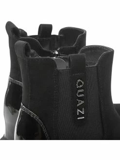 QUAZI Γυναίκες Biker Μποτάκια Μποτάκια WS5712-07 Μαύρο -Quazi Κατάστημα unnamed file 786