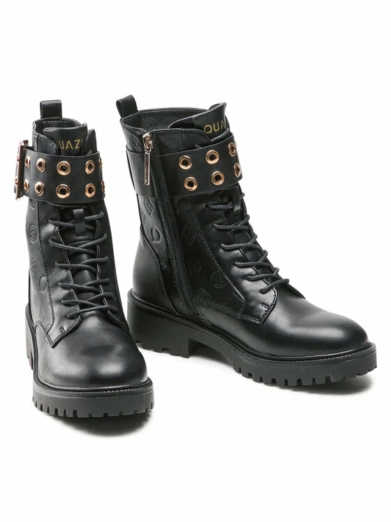 QUAZI Γυναίκες Biker Μποτάκια Ορειβατικά παπούτσια WS5601-13 Μαύρο 5 QUAZI Γυναίκες Biker Μποτάκια Ορειβατικά παπούτσια WS5601-13 Μαύρο - Image 5