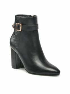 QUAZI Γυναίκες Biker Μποτάκια Μποτάκια LS5580-04 Μαύρο