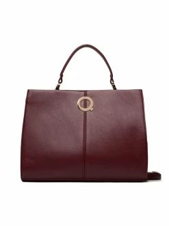 QUAZI Γυναίκες Τσάντες με Χερούλι Τσάντα MQT-J-019-02 Μπορντό
